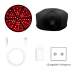Gorro de terapia de luz roja, gorro de tratamiento LED de infrarrojo cercano para el crecimiento del cabello, relajación de la cabeza, alivio del cuero cabelludo, dispositivo de prevención de pérdida